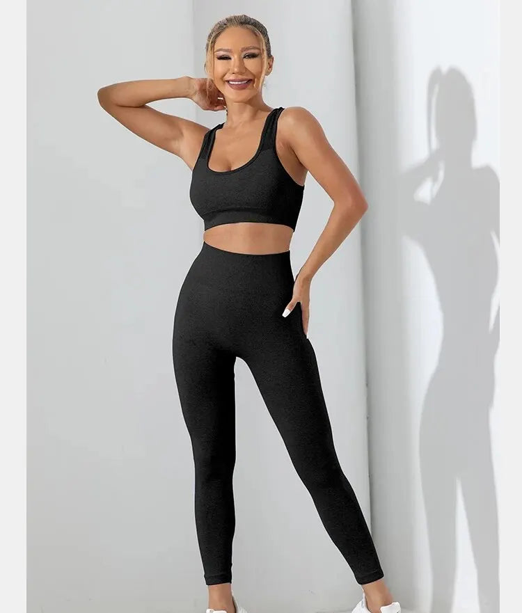 Crisscross Yoga Set with Tummy Control